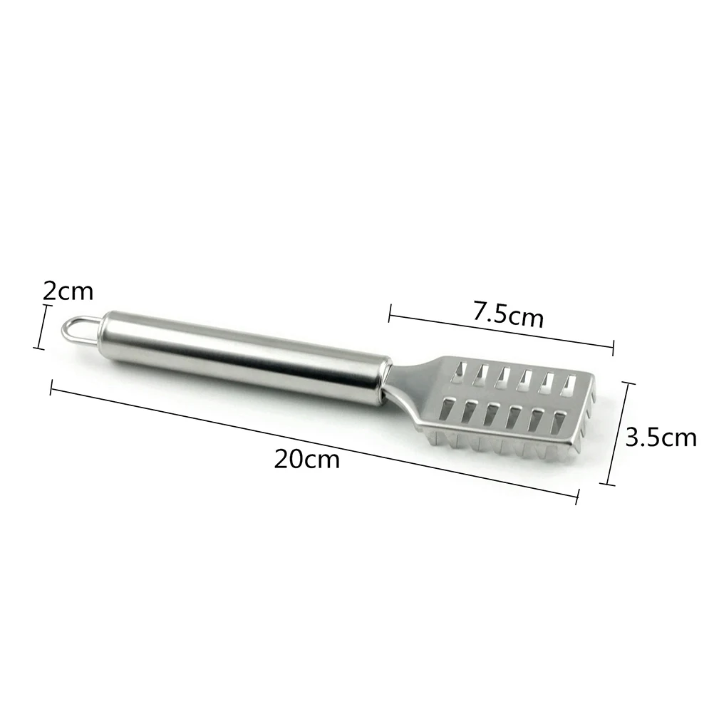 

Stainless Steel Scale Shaver Fast Scales Remover Non-Slip Ergonomic Safe Effortless Cleaning Living Fish Shaver