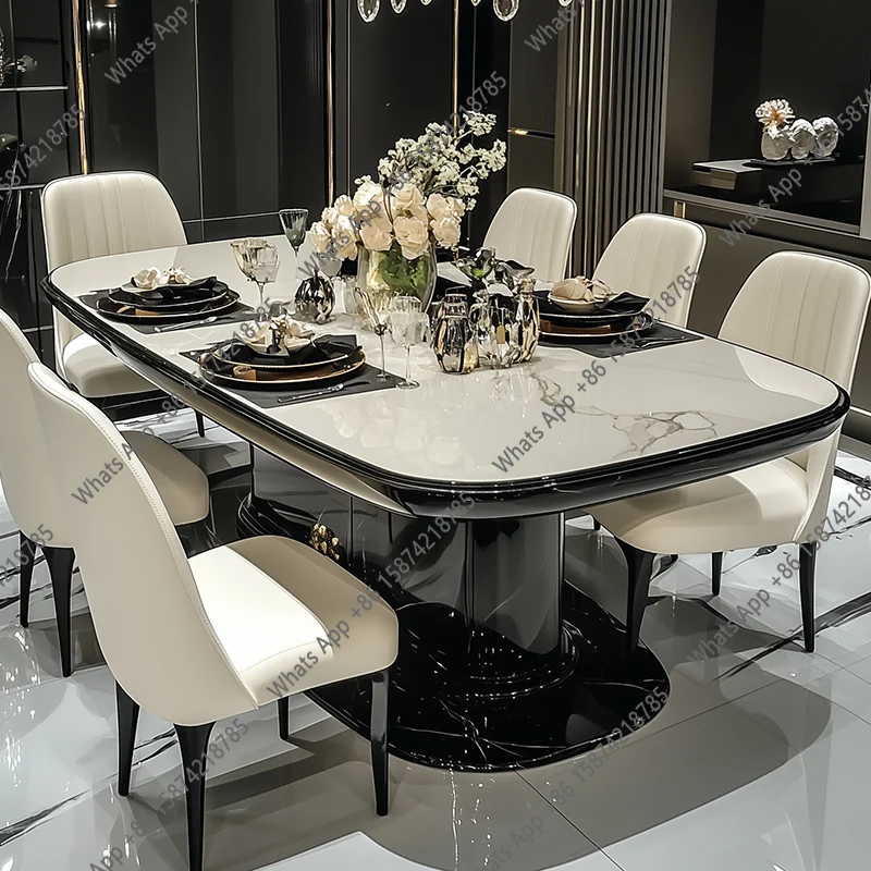 

Роскошные стулья и обеденный стол для кухни, ресторана, гостиной, раскладной дизайнерский высокий консольный стол, мебель для дома