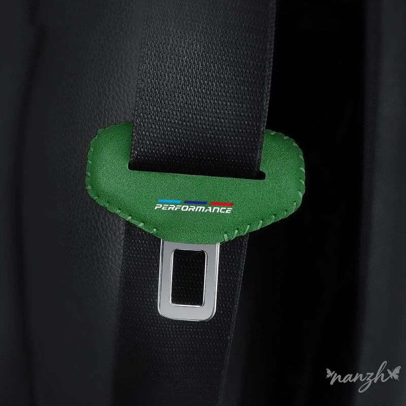2pcs Car Seat Belt Plug Buckle Clip Protector Anti-Scratch Covee For BMW M Emblem E46 E36 E34 F10 E90 F30 E60 F30 E53 E30 E9 E87 view 4