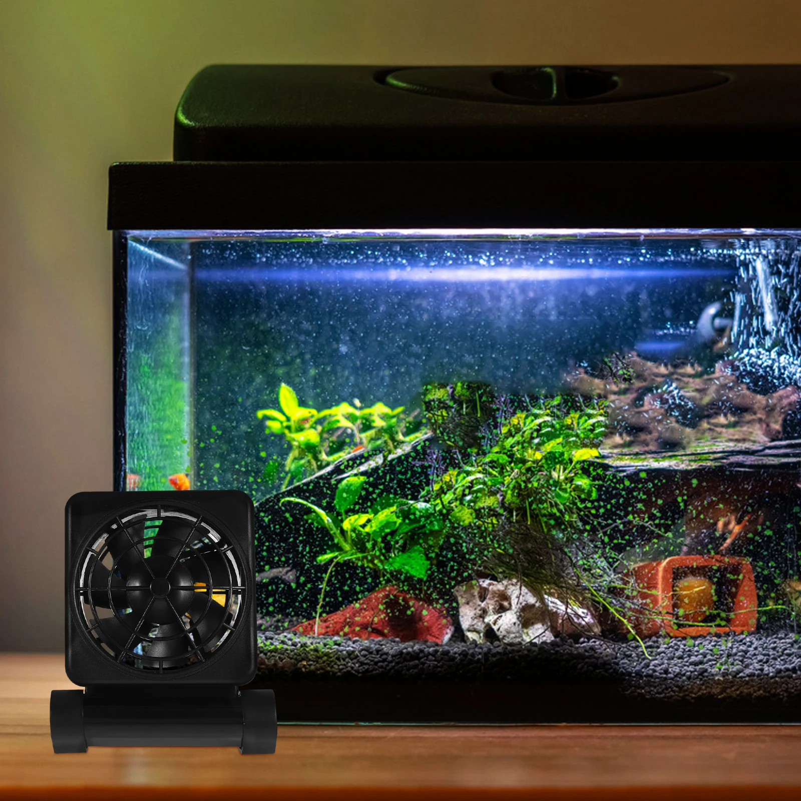 

Aquarium Cooling Fan 8 Speed Adjustable Angle Clip Fish Tank Chiller Summer System Cooling Solution Low Noise Practical Durable