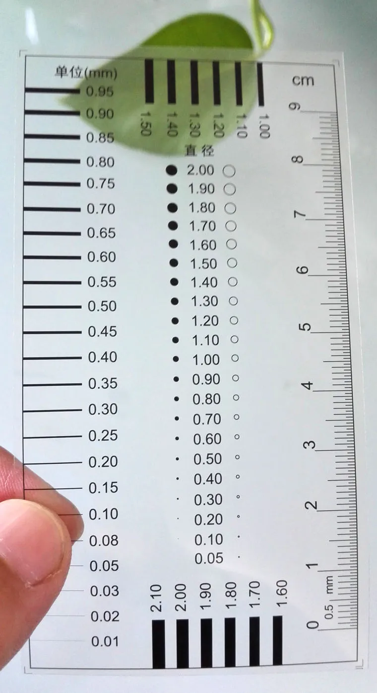 Spot Gauge, Dot Line Gauge, Spot Gauge, Spot Spot, Cafflin Ruler, Caliper, Appearance, QC Quality Inspection Area Gauge