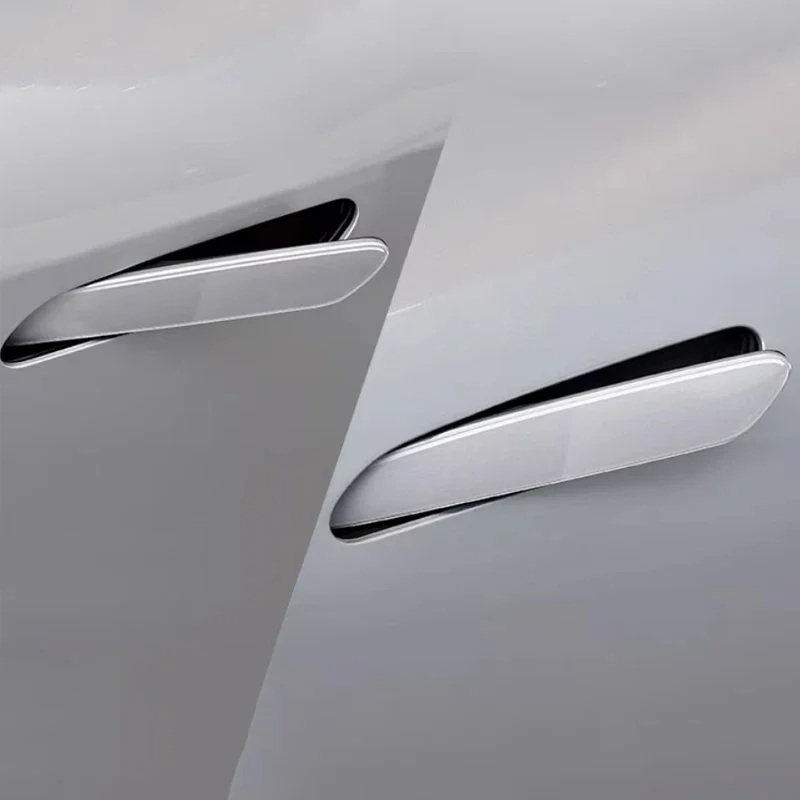For NETA GT 2024-Present 2Pcs Car Drip Glue Door Handle Cover Anti Scratch Protect Strip Auto Decoration Exterior Accessory