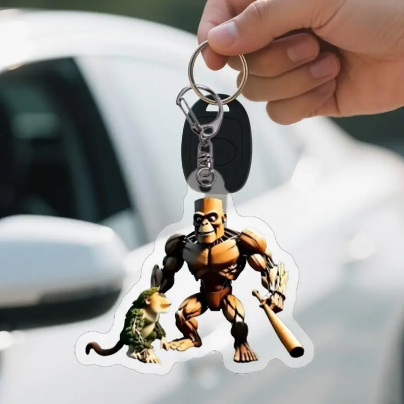 Acrylic Keychain Backpack Pendant for Handbag Purse Accessories High-Definition Printing Charm Pendant for Luggage Backpacks