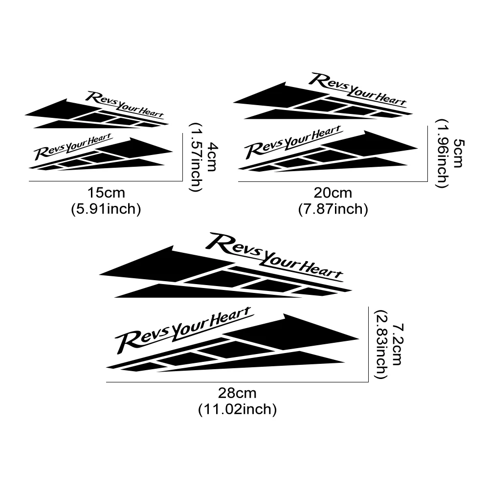 REVS YOUR HEART Motorcycle Stickers Scratch Covering Accessories Vinyl Decals Motorbike Side Fairings Creative Decor for YAMAHA image 6
