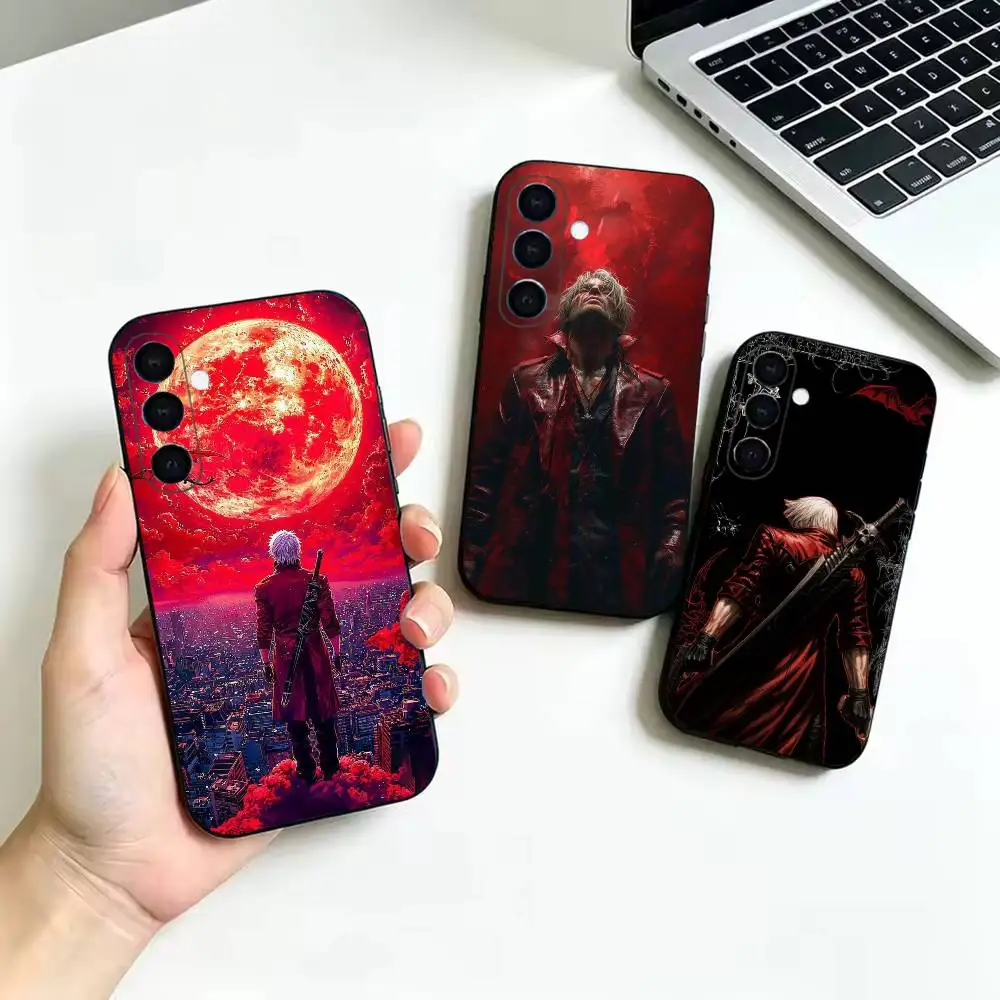 Game Devil May Soft Black Cover, Fit for Samsung Galaxy A02S,A12,A22,A32,A42,A52,A21S,A31,A41,A51,A71,A72,A73,A30S