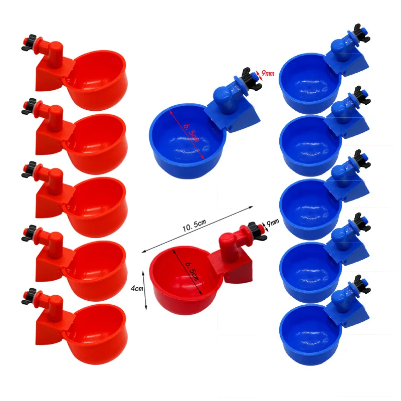 Bebedero automático para pollos, bebedero de plástico para aves de corral, alimentador de agua potable para pollitos, pato, ganso, codorniz