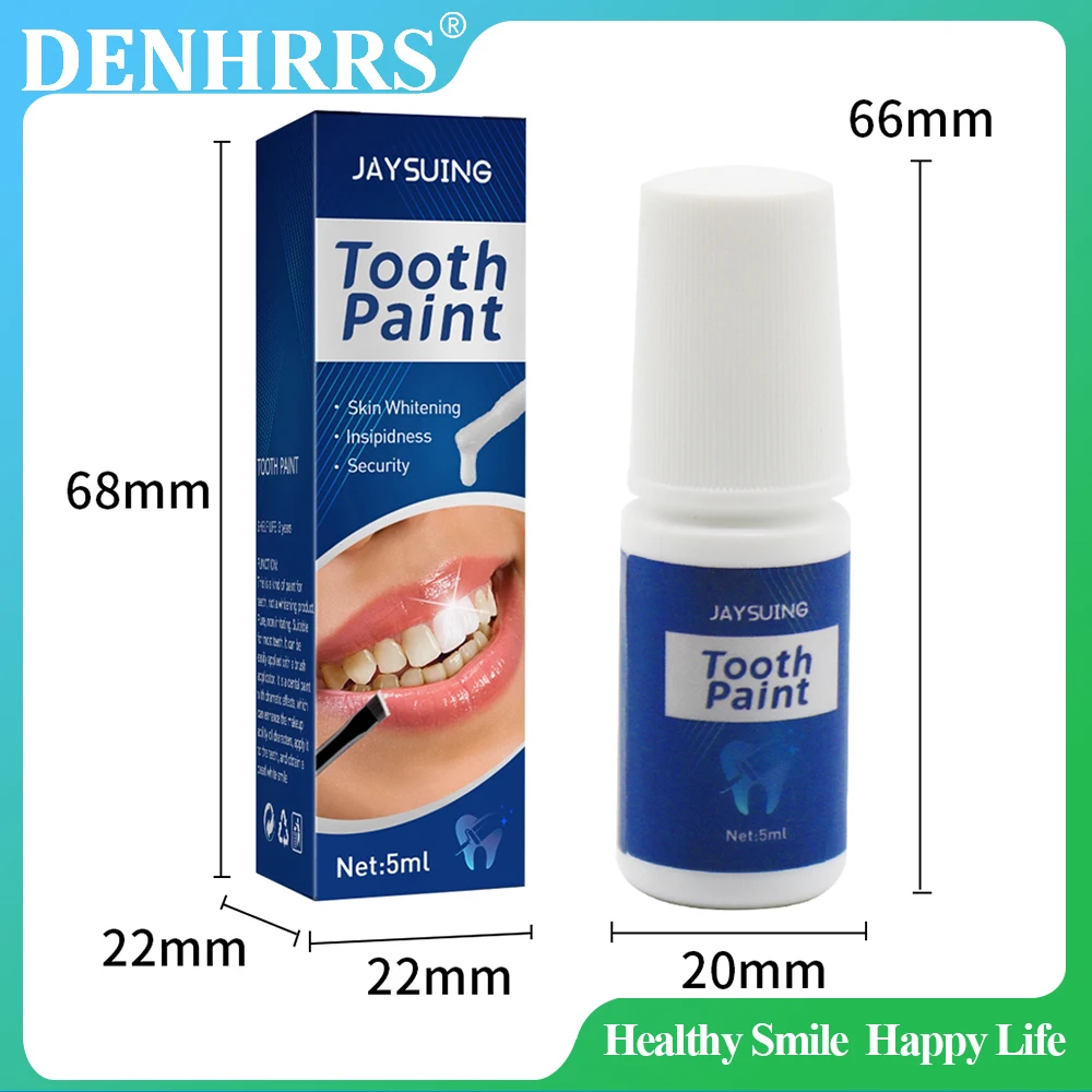 Tooth Paint 5ml Polish Remove Stains Instant Teeth Whitening Teeth Deep Cleaning Paint Dental Oral Hygiene Care Beauty