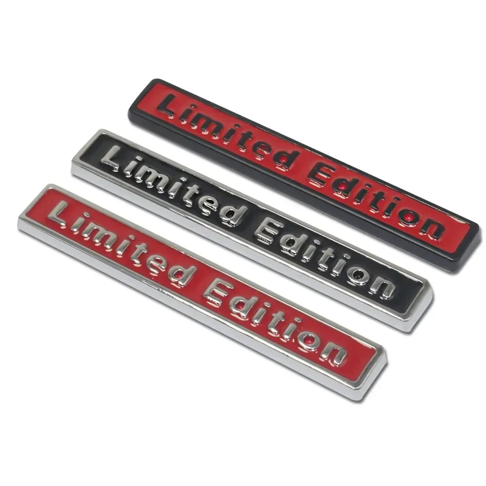 

3D Metal Chrome Limited Edition Car Sticker Motorcycle Stickers Badge Decal Emblem for Honda Suzuki Kawasaki A4L A6L Q5