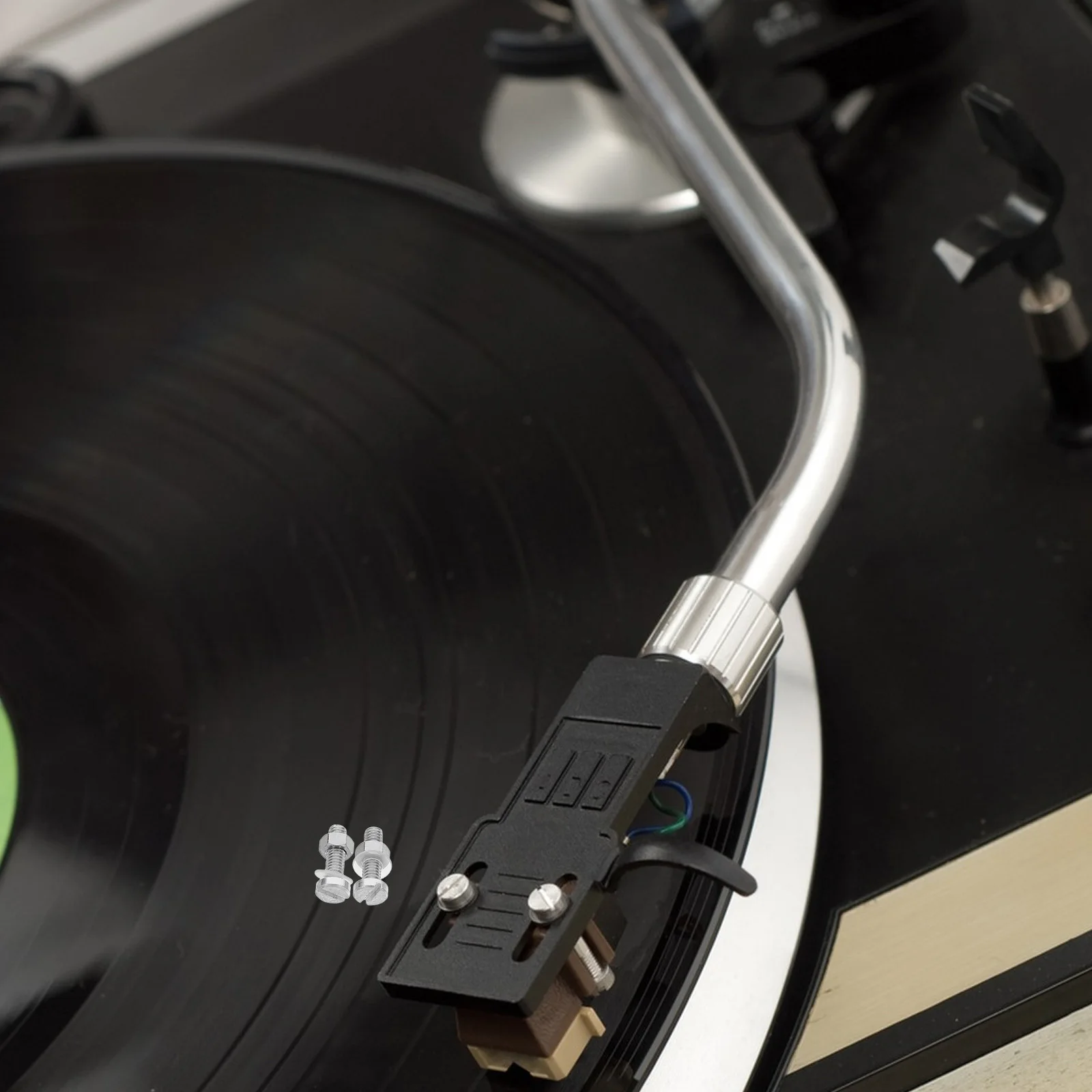 

4Pcs Headshell Screws for Turntable Cartridge Mounting Metal M2.5x0.45-9 High Precision Fixing Fasteners Compatible with Record