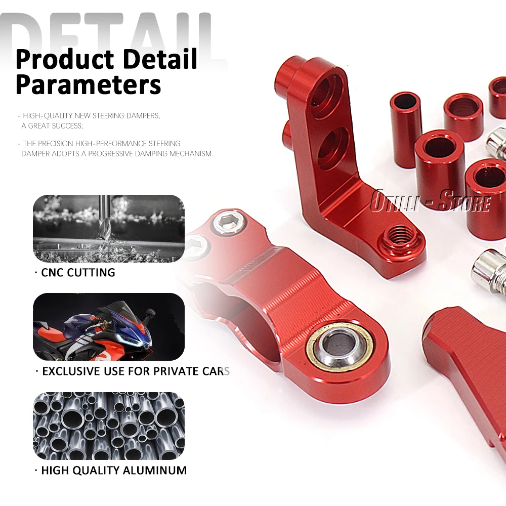 Dla APRILIA RS660 RS 660 rs660 rs 660 2021 2022 2023 aluminium motocyklowe stabilizacji kontrola bezpieczeństwa wspornika amortyzatora