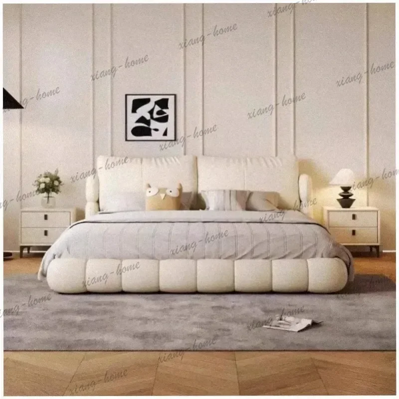 LJY Bedding Mattress Double Bed Headboards Elegant Household Modern Bed Frames Mattress Dressers Camas De Solteiro Bedroom Furni