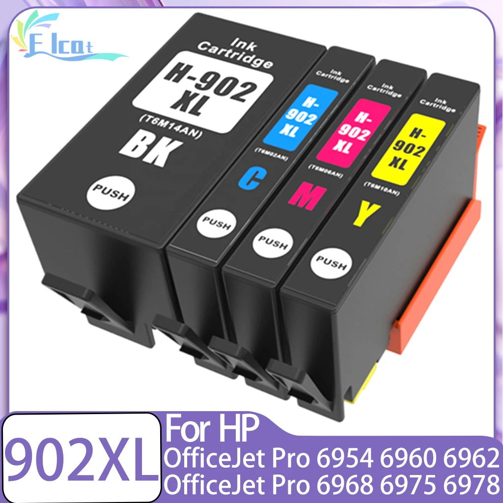 خرطوشة حبر HP 902 902XL لخرطوشة حبر HP 902XL 902 HP902 متوافقة مع طابعة Deskjet Pro 6954 6960 6962 6968 6975 6978