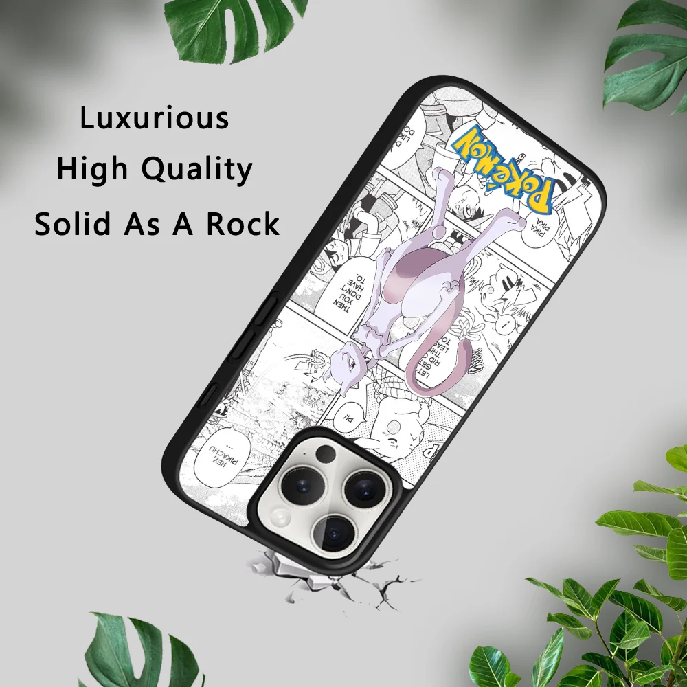 Lustige Cartoon Mewtwo Handy hülle für iPhone 16 15 14 13 12 11 Pro XS Max Mini Plus Celu lares Hard Funda