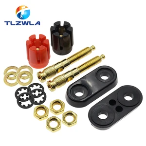 1 Buah Colokan Pisang Pasangan Terminal Merah Hitam Konektor Amplifier Terminal Binding Post Jack Steker Speaker Pisang 6 pos penjilidan penjualan terbaik - №