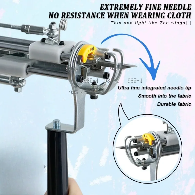 2 IN 1 AK-V Tufting Gun Electric Carpet Weaving Machine Cut Pile Hand Tufted Rug Maker