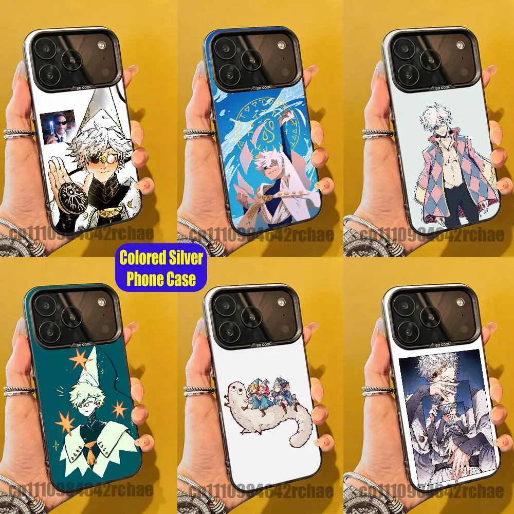 Funda para Teléfono Qifrey WHA Witch Hat Atelier para iPhone 14, 16, 12, 15, 13, 17, 11, E, Pro, Max, Plus, Air, Mini, Carcasa Plateada DIY