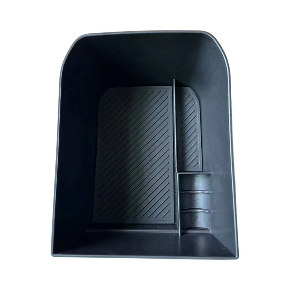 For Kia EV3 2024+ Upper Armrest Storage Box Organizer Tray Black ABS Car Interior Console Accessories