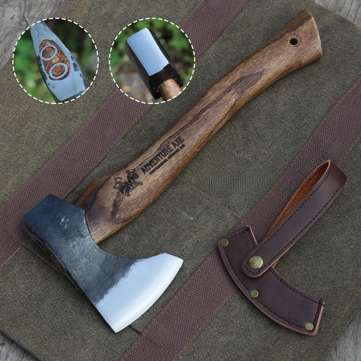 

Outdoor Hiking Mountain Climbing Survival Axe Household Chopping Axe Camping Multi-purpose Hand Tools
