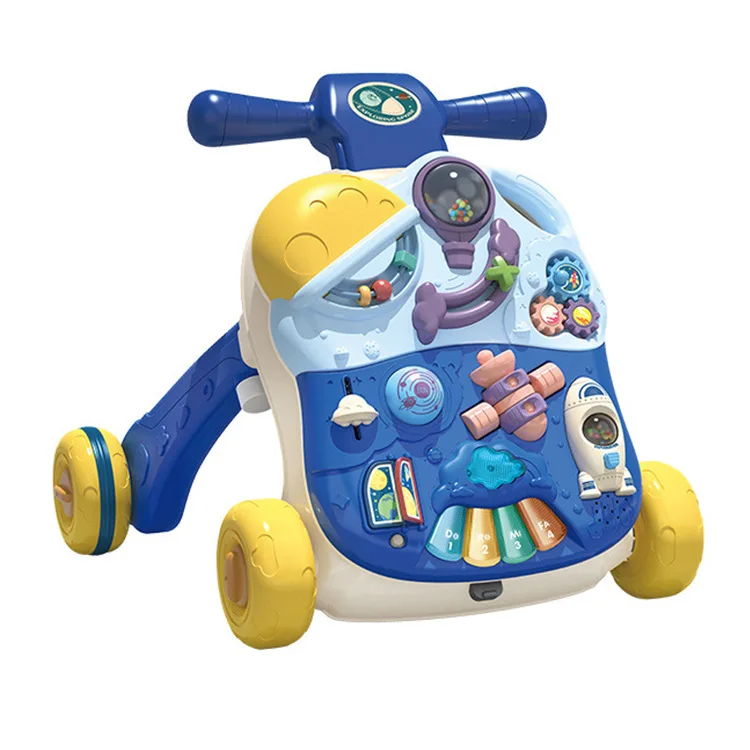 

New Three-in-one Walker Trolley Multi-functional Children's Anti-o-leg Baby Learn to Walk Baby Walker