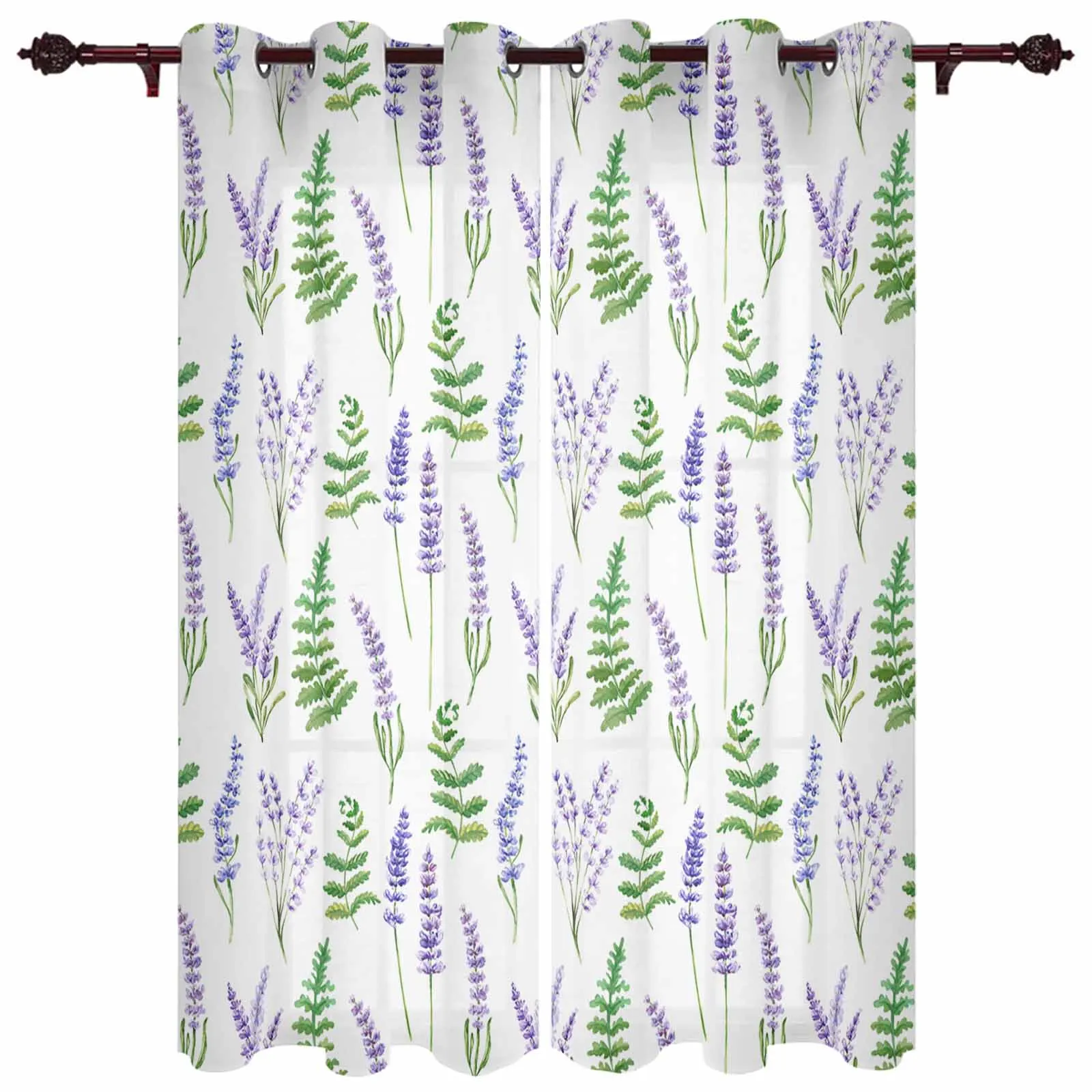 Lavender Texture Window Curtains for Living Room Luxury Bedroom Curtains Coffee Dining Room Drapes