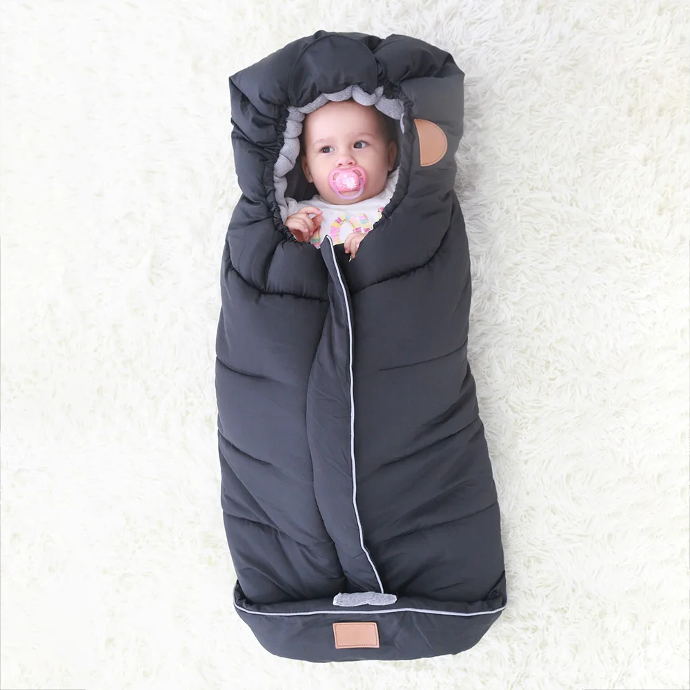 Baby Sleeping Bag In Stroller Winter Baby Envelope Sleeping Baby Diaper Bag Thick Windproof Multifunction Stroller Bag Wholesale