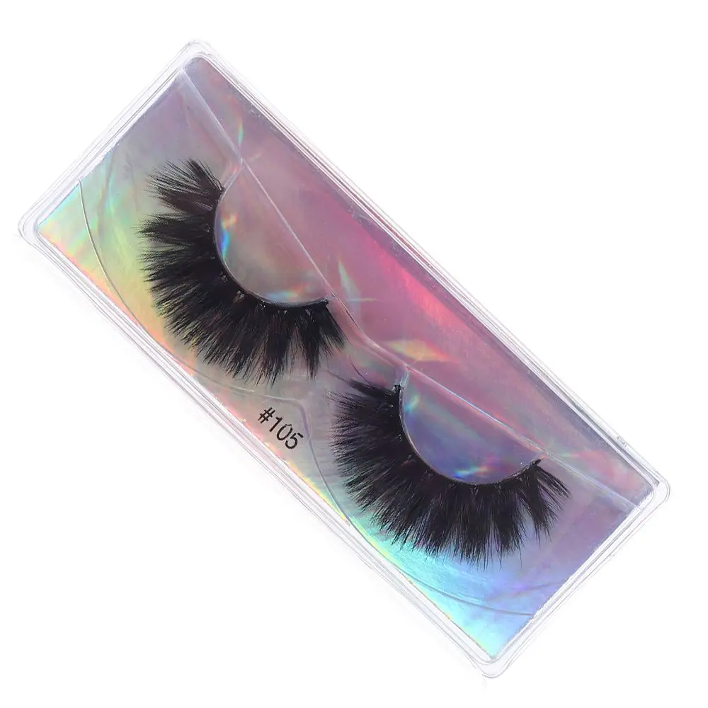 Eye Extension Lightweight Natural Long Lashes False Eyelashes Cross 3D Mink Hair Wispy Fluffy