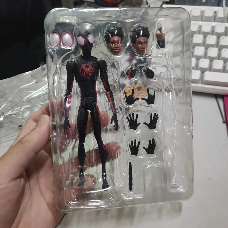 ألعاب تمثال الرجل العنكبوت من Marvel-CT ، شخصية أكشن موراليس Miles ، موديل PVC قابل للتحصيل ، SHF ، مصمم خصيصًا ، 15