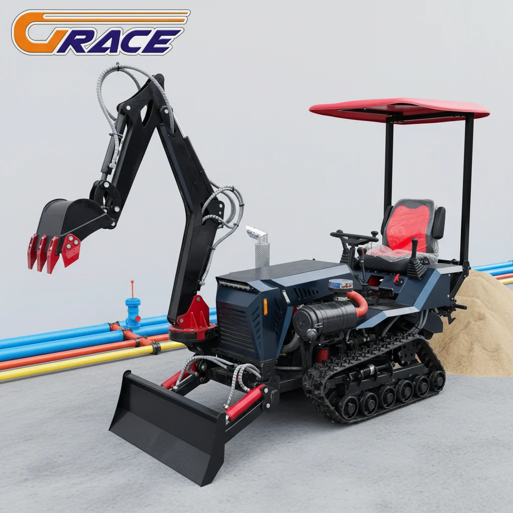 

Малый гусеничный трактор 35 л.с. для сельскохозяйственных работ, транспортировки сена и обработки почвы на семейной ферме