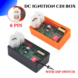 6 Pin Motorcycle Ignition Ignite System Unit DC CDI Box With DIP Switch For GY6 150CC Zanella150 RX Z6 BERA CROSSMAX250 DT200