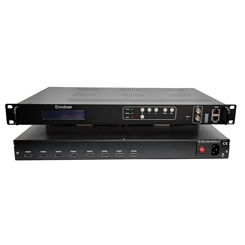 8 Channels HDMI Digital TV And Radio Broadcasting Equipment MPEG 4 AVC/H.264 HD IP Encoder