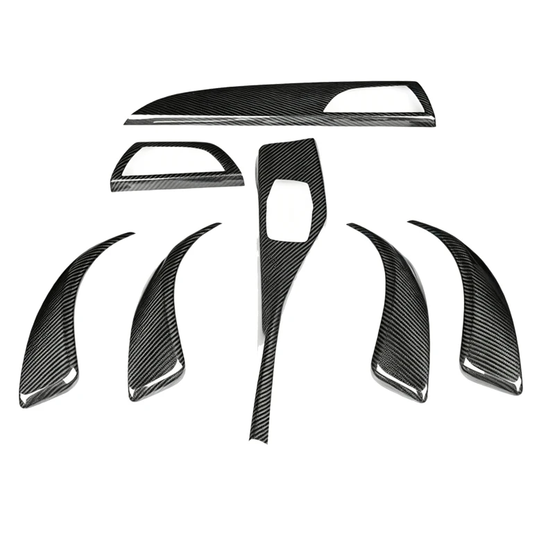 7-Piece carbon fiber interior kit for  1 Series F20 F21 left-hand drive car interior modification accessories