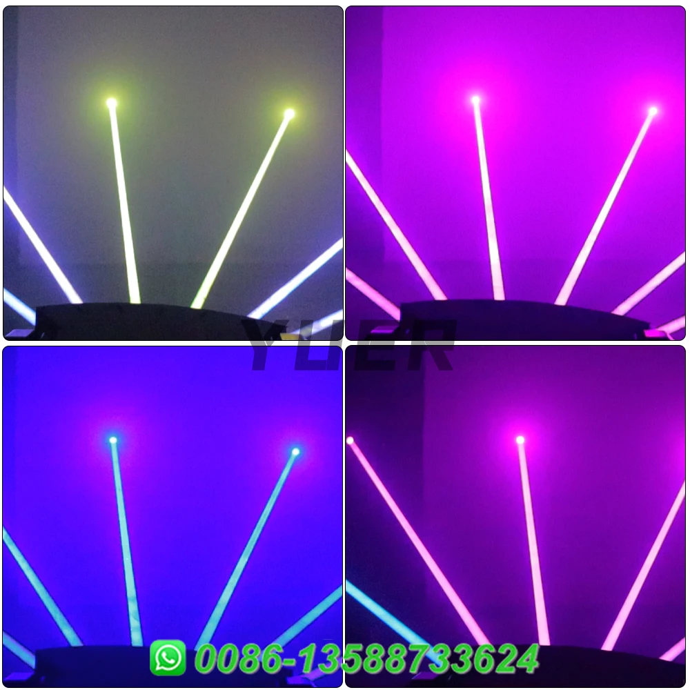 Imagem -06 - Rgb Laser Moving Head Light com Feixe Xyz Infinito Rotação Efeito Controle de Voz dj Disco Party Efeitos de Palco Olho Dmx512