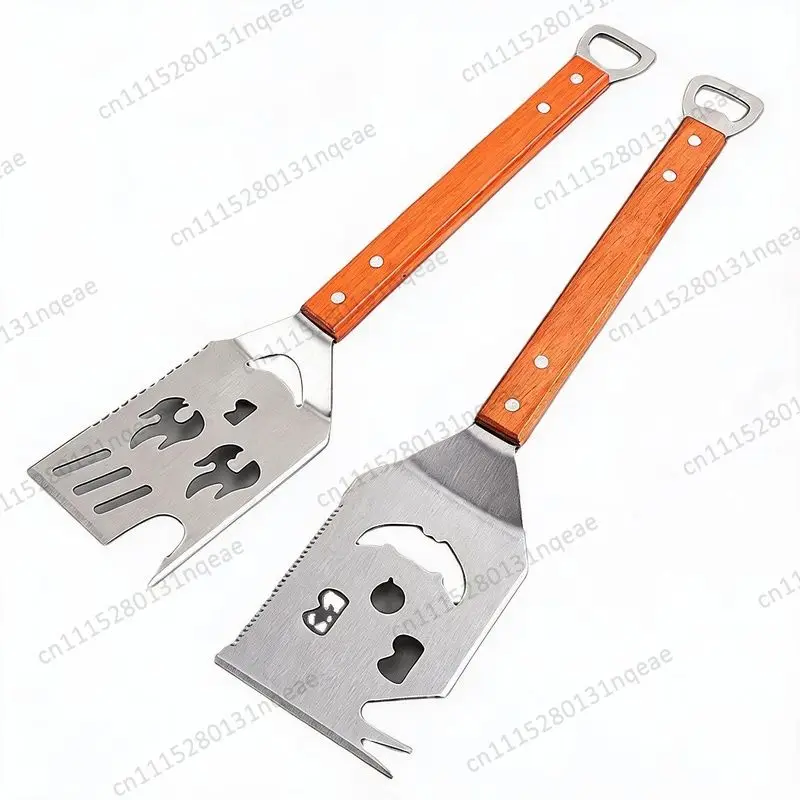 Stainless Steel BBQ Tool Set Outdoor Party Animal Pattern Folk Art Multifunctional