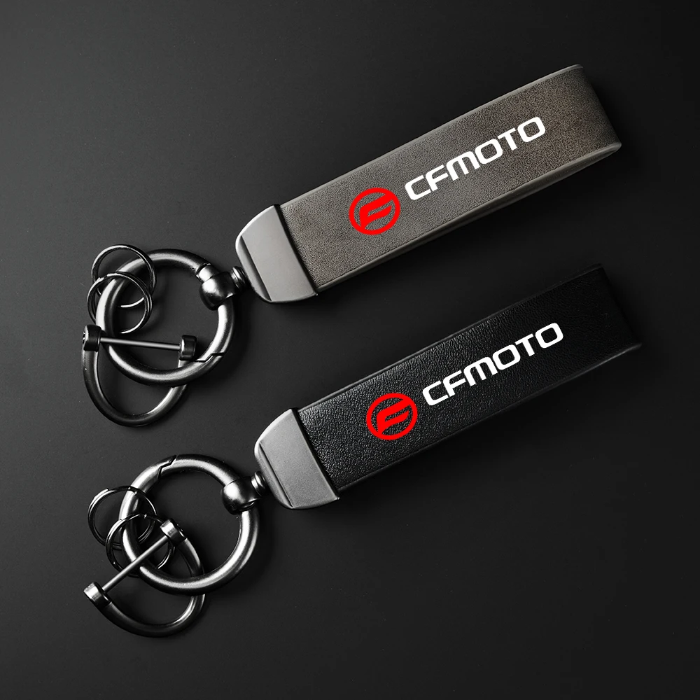 

High-Grade leather Motorcycle Keychain Holder Keyring For CFMOTO CF650 650NK 400NK 250NK 400GT Accessories
