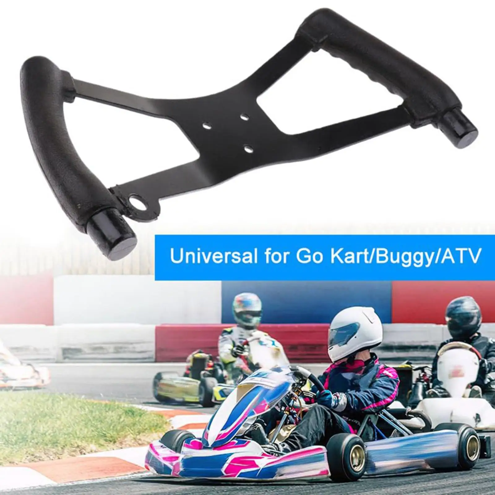 High Strength Iron Plastic Steering Wheel Butterfly Design Gaming Style Universal ATV Kart Buggy for Outdoor Racing