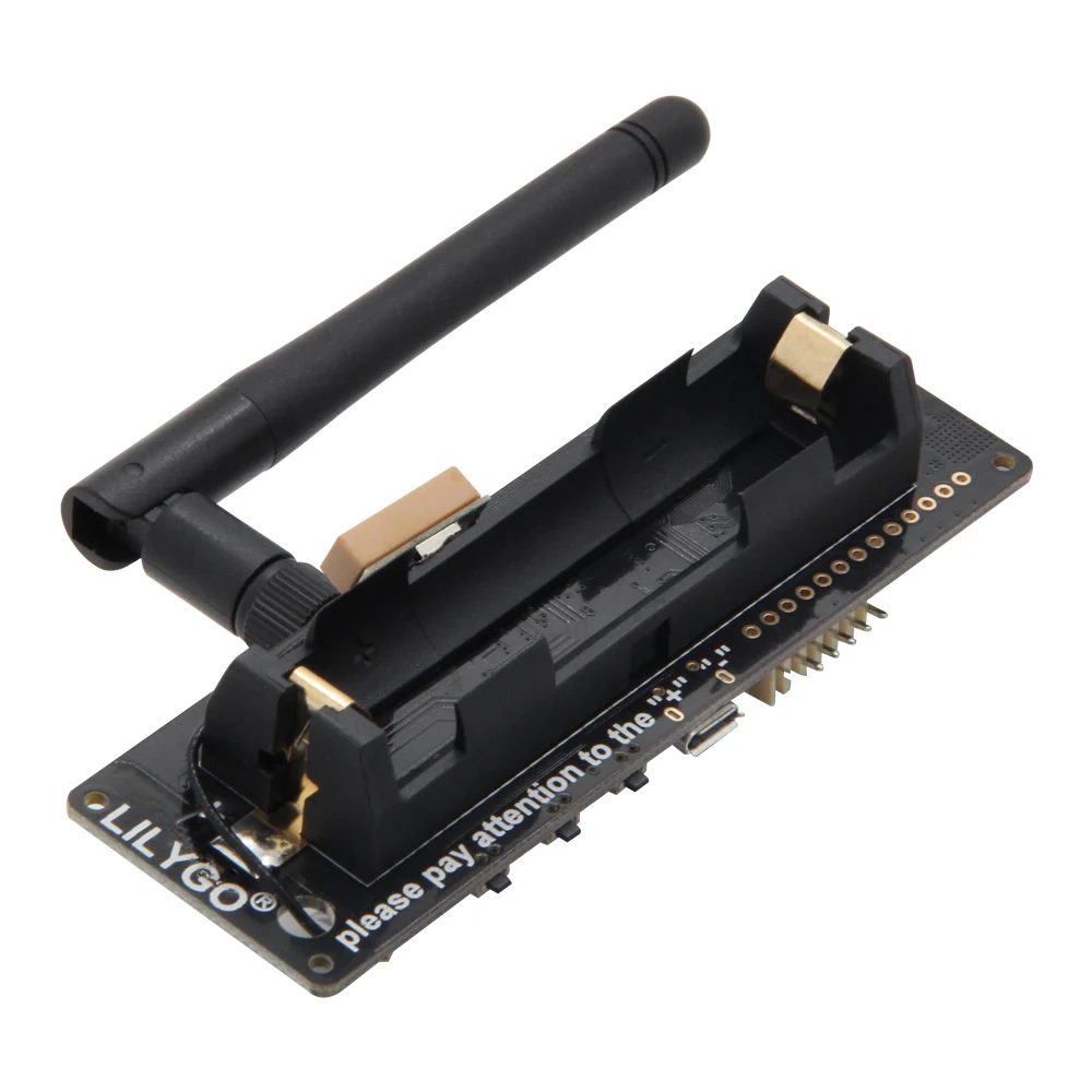 LILYGO ® TTGO Meshtastic T-Beam ESP32 LoRa ontwikkelbord LoRaWAN circuit module WiFi Bluetooth, GPS, OLED, 433/868/915/923 MHZ