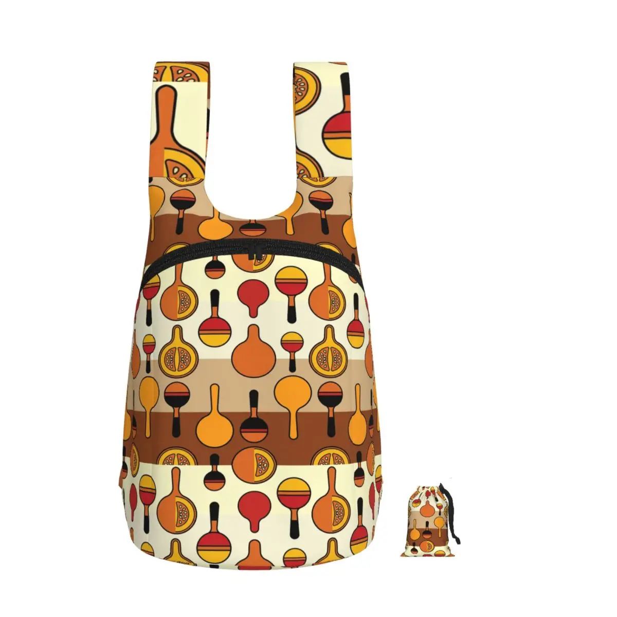 Maracas And Gourd Rhythms Seamless Backpack Student Storage BookBag Kids School Bag Laptop Shoulder Bags for Men Women
