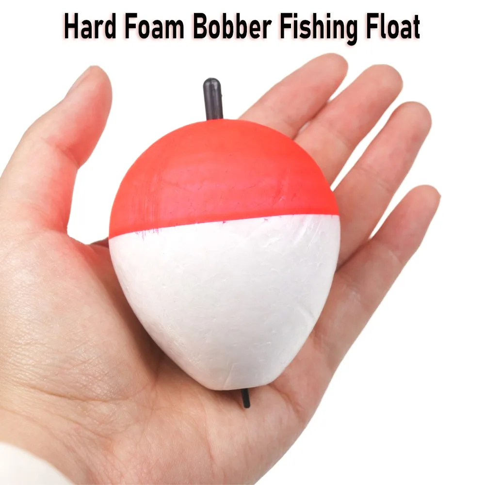 High Buoyancy 0.5g-60g Hard Foam Buoy EVA Floats Stick Fishing Floats Red And White Float Floating Buoy Fishing Bobber