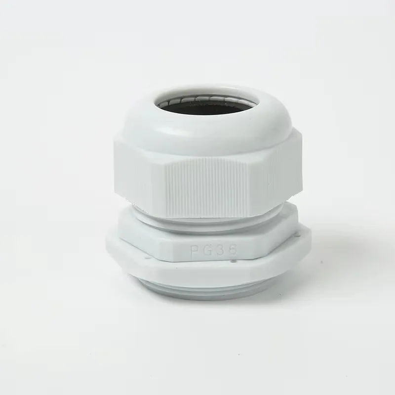 ELEWIND PG36 Cable connector external thread clamp plastic seal Gergran head lock fixing head PG Nylon waterproof connector