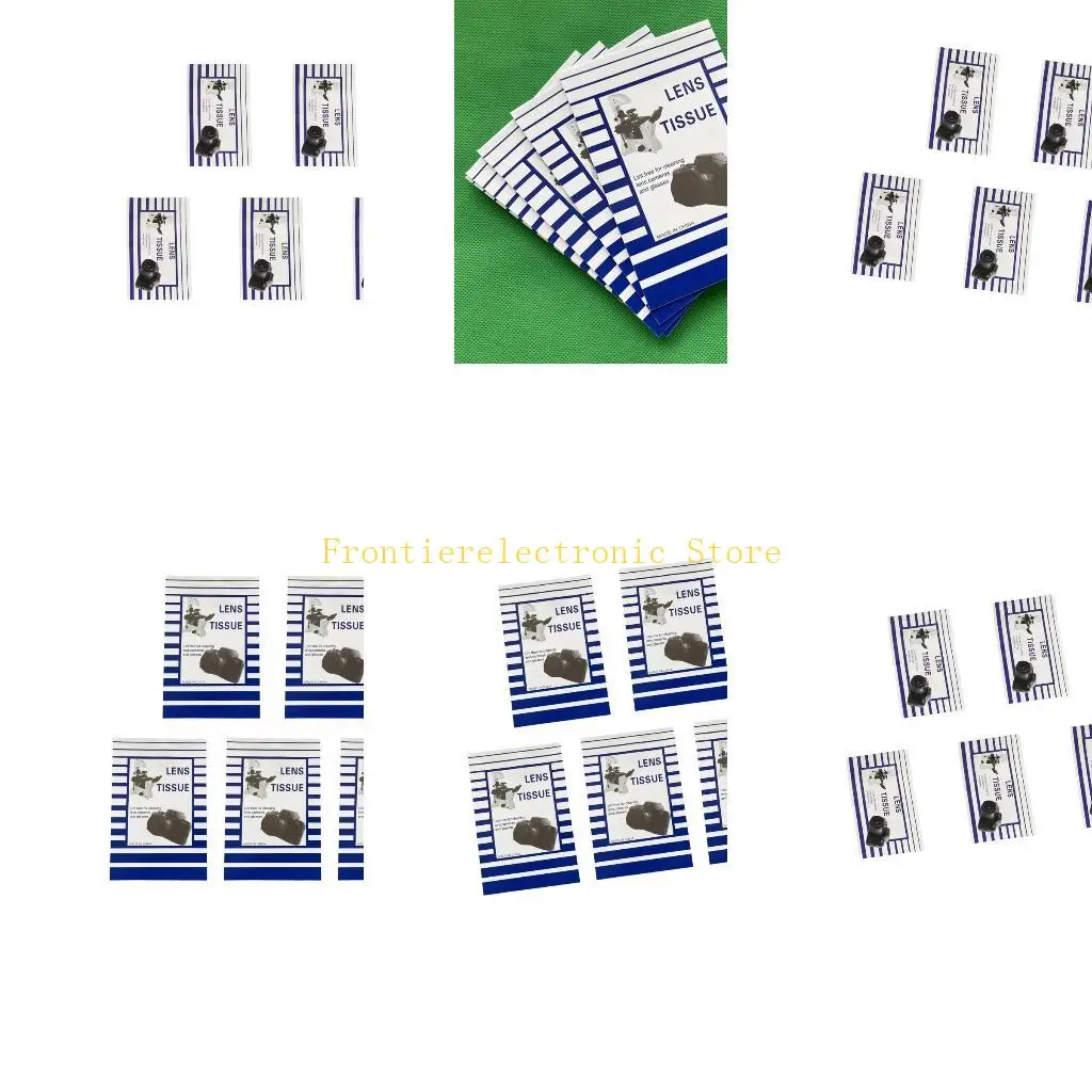 G8DB 5Pcs Soft Microscope Camera Lens Cleaning Paper Camera Wipe Microscope Eyeglasses Lens Cleaner Tissue Accessories