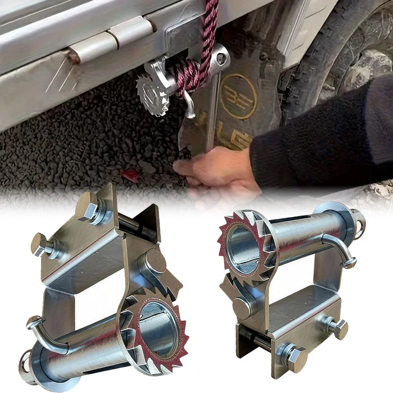 

Усиленный ручной тросовый фиксатор для малотоннажных грузовиков, устройство для крепления грузов, регулируемый рычажный натяжитель, конструкция с храповым механизмом, антикоррозийный.