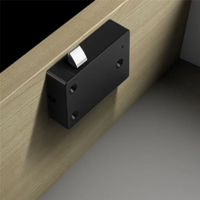 Fechadura inteligente com impressão digital T4 estilo ABKI-Graffiti para fixação de gavetas, guarda-roupas e armários de arquivo de escritório