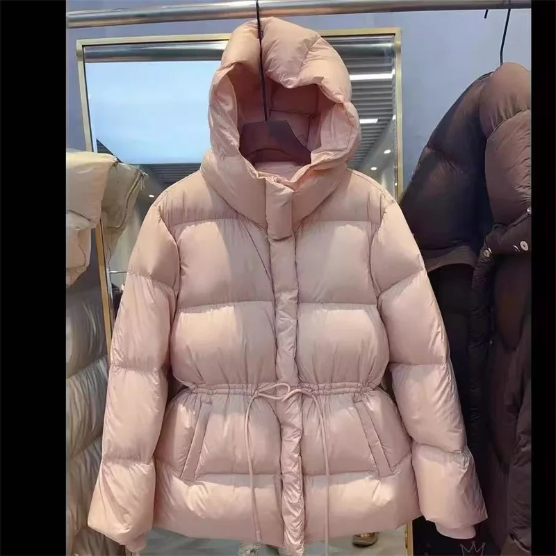 Parkas Jacket Women Winter 2025 New Cotton-Padded Coat Female Fashion Waterproof Thicken Warm Outerwear Ladies Overcoat  Tops