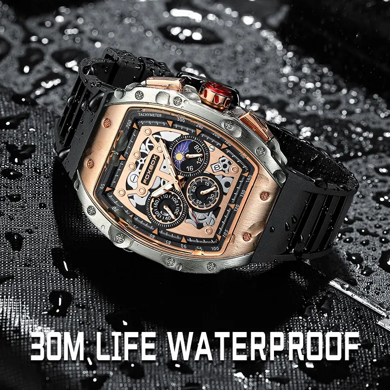 Nouvelle Montre Sport Homme 2026 – Montre-Bracelet de Luxe de Marque Supérieure pour Hommes, Étanche, Militaire, à Quartz, Chronographe – Montre Homme