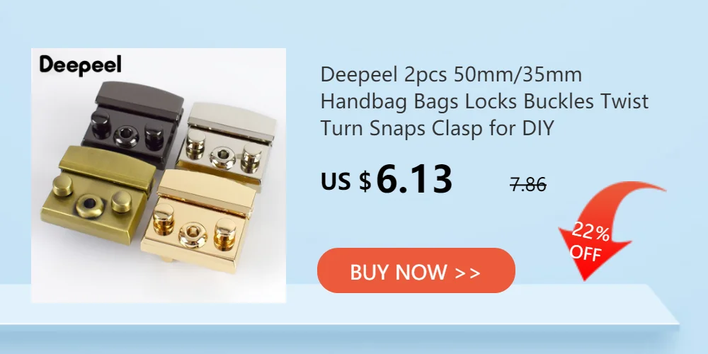 2/4pcs Deepeel Bag Metal Locks Buckle Twist Turn Lock Snap for DIY Purse Clasp Replace Repair Bags Closure Hardware Accessories