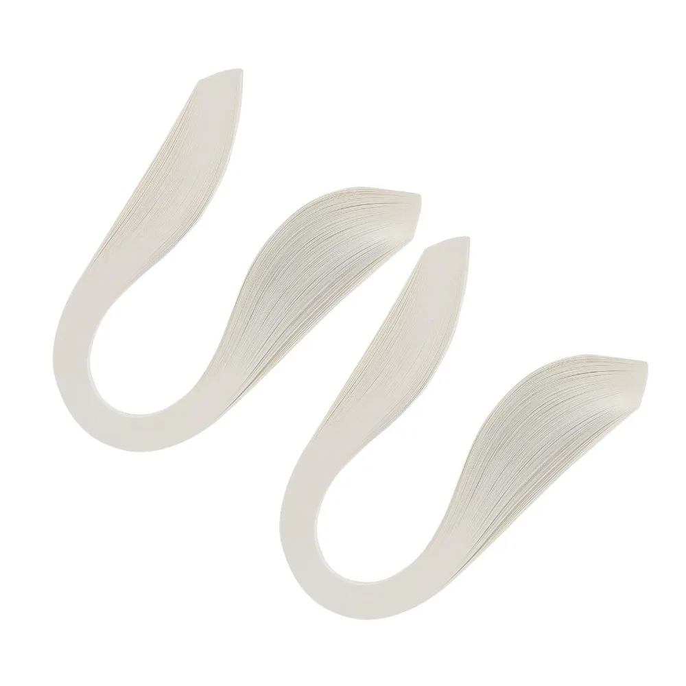 600PCS 3mm Width Quilling Paper Pure Color 39cm Length Origami Paper Ivory White Hand Craft Paper Paper Quilling Art