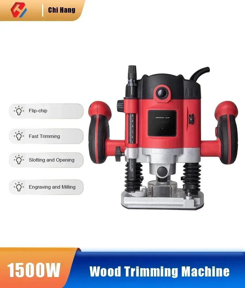 New 220V/1500W Multifunctional Electric Wood Milling Engraving Machine Woodworking Tenoning Trimming Slotting Machine