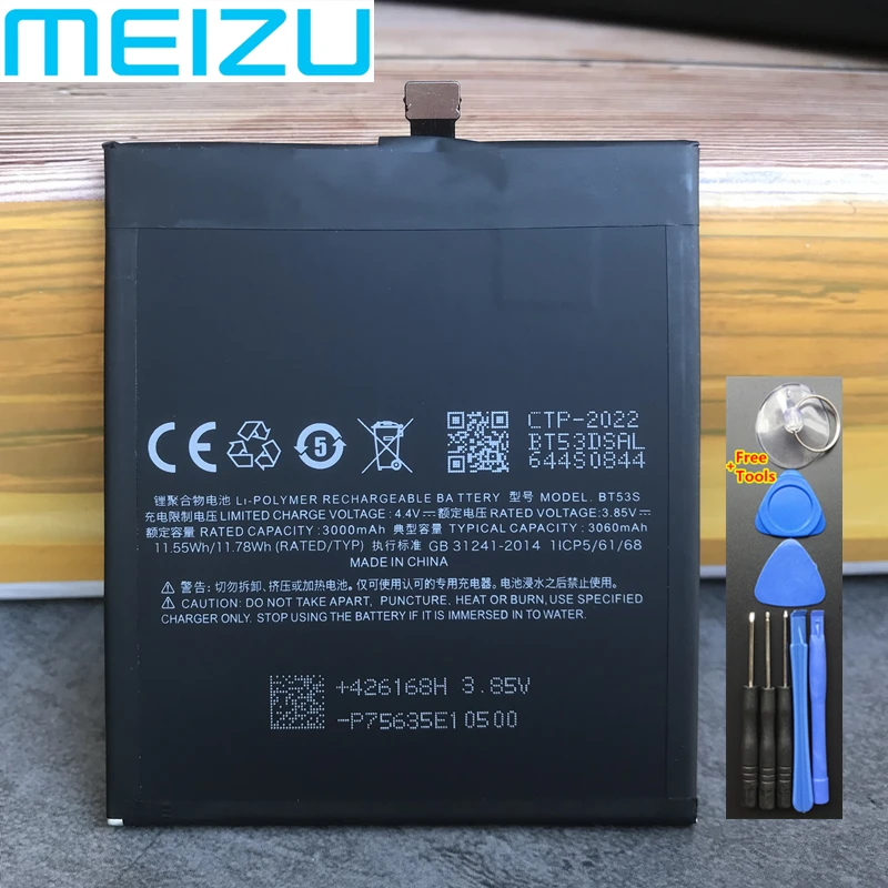 Новинка, оригинальный аккумулятор BT53S BT53 для Meizu Pro 6 6S Pro 6S M570Q-S M570M M570Q M570H