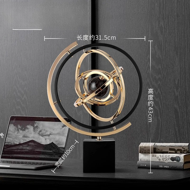 Глобус орнамент офисный рабочий стол украшение мрамор открытие подарок на новоселье