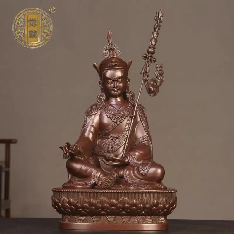 Jue Zang, Brass Rinpoche Buddha Statue Ornament, Rinpoche Master Tibetan Crafts in Nepal